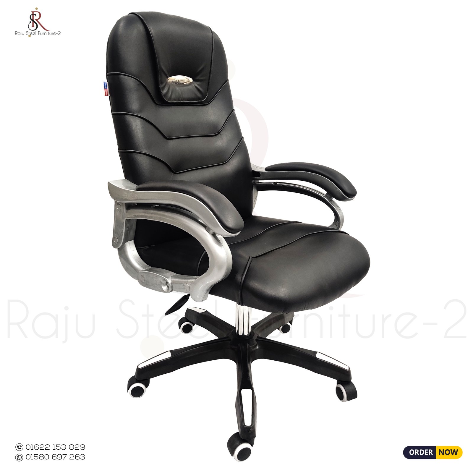 🪑 Boss Office Chair – Model: RS-04 (plastic  Base) | Size: L